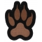 Canine Paw Print Iron on Patch