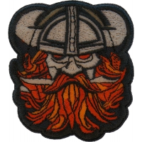 Beard Viking Iron on Patch