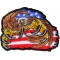 Eagle Patch with giant Talons and American Flag