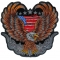 Patriotic Biker Eagle Patch Iron on applique