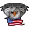 Biker Forever Eye Patch Eagle Patch