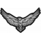 Black and White Eagle Iron on Patch