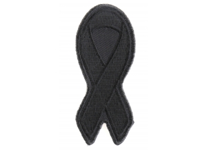Black Awareness Ribbon Patch For Lost Soldiers