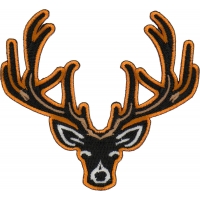 Black Deer Head Patch