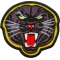 Black Jaguar Iron on Patch