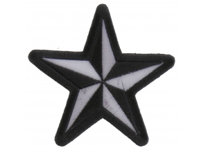 Black White Star Patch | Embroidered Patches