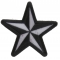 Black White Nautical Star Iron on Novelty Patch