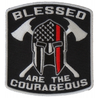 Blessed Are The Courageous Firefighter Patch | Embroidered Patches