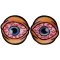 Bloodshot Eyes Funny Iron on Patch