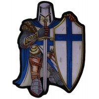 Blue Knight Large Back Patch | Embroidered Patches