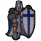 Blue Knight Kneeling Knight Patch
