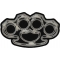 Brass Knuckles Iron on Novelty Patch