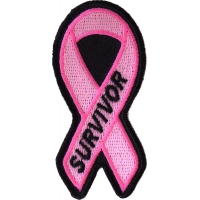 Breast Cancer Survivor Pink Ribbon Patch | Embroidered Patches
