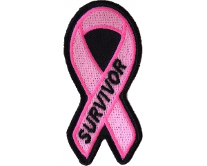 Breast Cancer Survivor Pink Ribbon Patch | Embroidered Patches