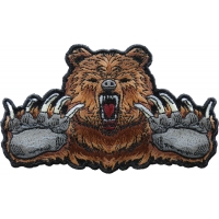 Brown Bear Claws Iron on Patch