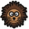 Brown Lion Head Patch