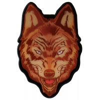 Brown Wolf Patch Large