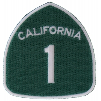 California Route 1 Patch | Embroidered Biker Patches