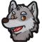 Cartoon Wolf Patch