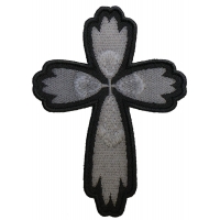 Christian Cross Silver Patch