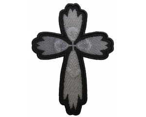 Christian Cross Silver Patch