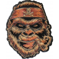 Cigar Gorilla Patch with Skull Headwrap