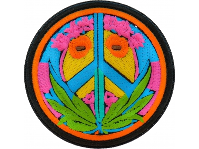 Colorful Peace Patch Embroidered