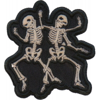 Dancing Skeletons Patch Embroidered