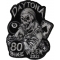 Daytona Bike Week 2021 Iron on Patch 80th Black White