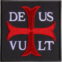 Deus Vult GOD WILLS Christian Patch