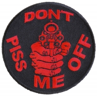 Don't Piss Me Off Gun Patch In Red | Embroidered Patches