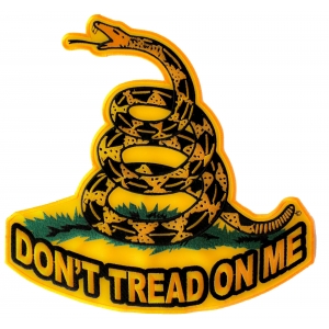Don't Tread On Me Large Biker Back Patch | US Military Veteran Patches