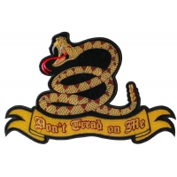 Don't Tread On Me Snake Patch Large | US Military Veteran Patches