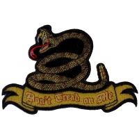 Don't Tread On Me Snake Patch Small | US Military Veteran Patches