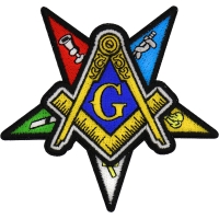 Eastern Star with Free Mason Symbol Patch