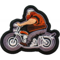 Fat Biker Motorcycle Patch Embroidered