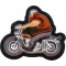 Fat Biker on Motorcycle Patch