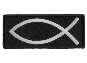 Fish Sign Patch | Embroidered Patches
