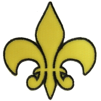 Fleur De Lis Patch Yellow