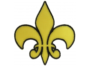 Fleur De Lis Patch Yellow