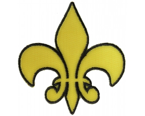 Fleur De Lis Patch Yellow
