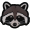 Funny Raccoon Iron on Patch