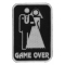 Game Over Marriage Funny Iron on Patch