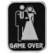 Game Over Marriage Funny Iron on Patch