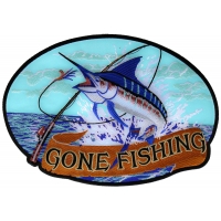 Gone Fishing Large Marlin Patch