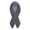 Gray Asthma and Brain Cancer Awareness Ribbon Patch
