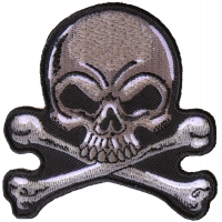 Gray Skull Patch