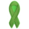 Green Ribbon Patch For Environmental Awareness