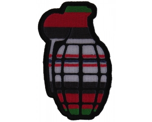 Grenade Patch Afghanistan Colors | US Afghan War Military Veteran Patches