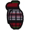 Grenade Iron on Patch Afghanistan Colors